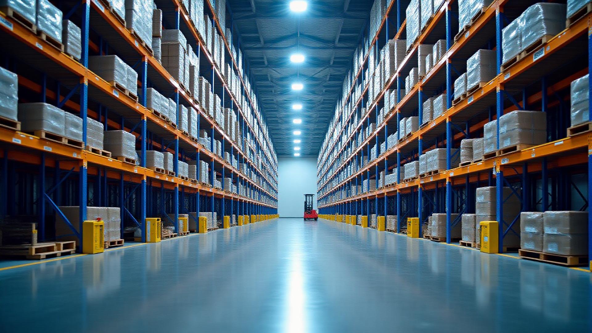 Organized modern warehouse interior in Chancellor, Alabama